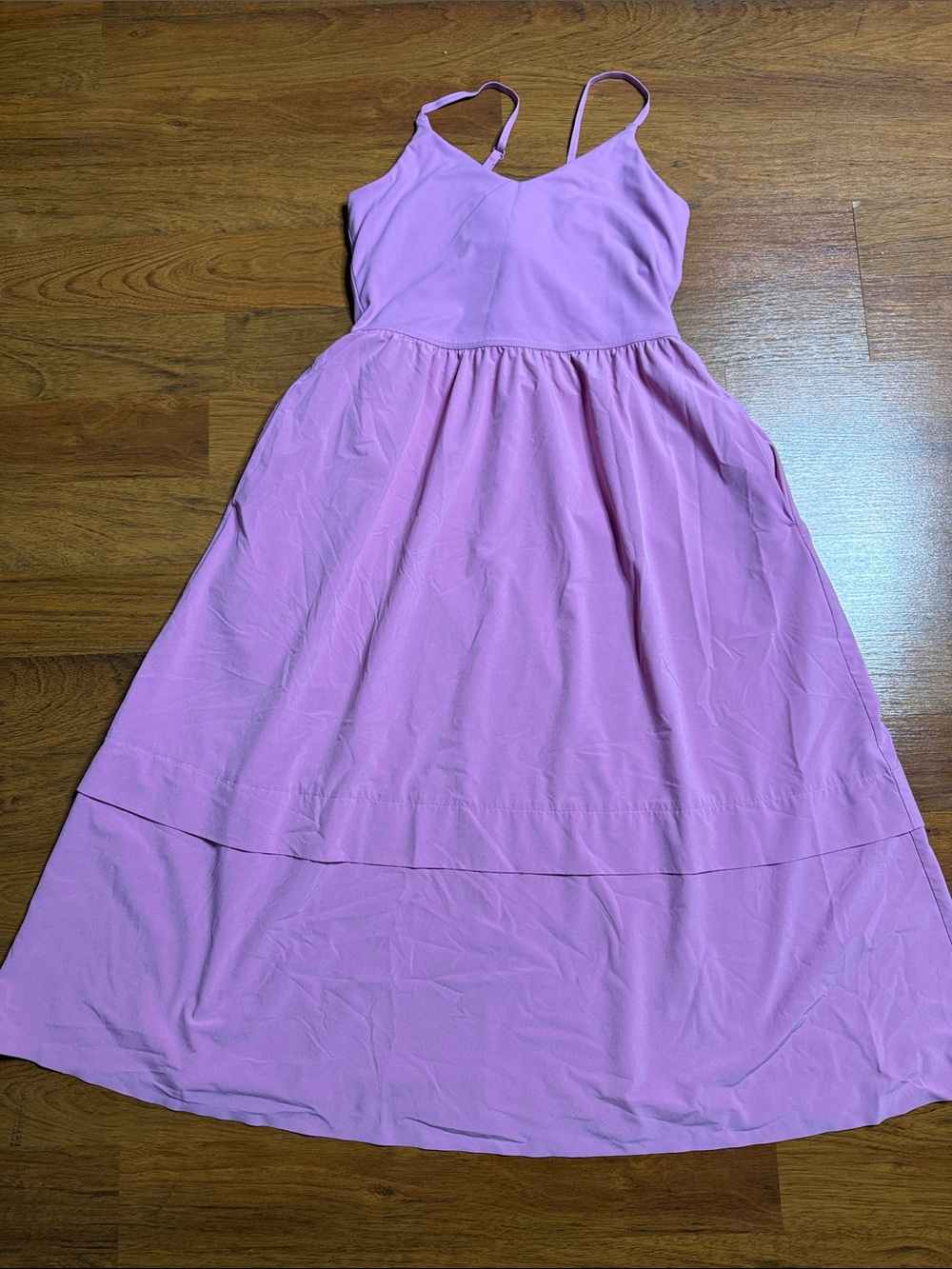 Athleta Girls Lavender Spaghetti-Strap Maxi Dress